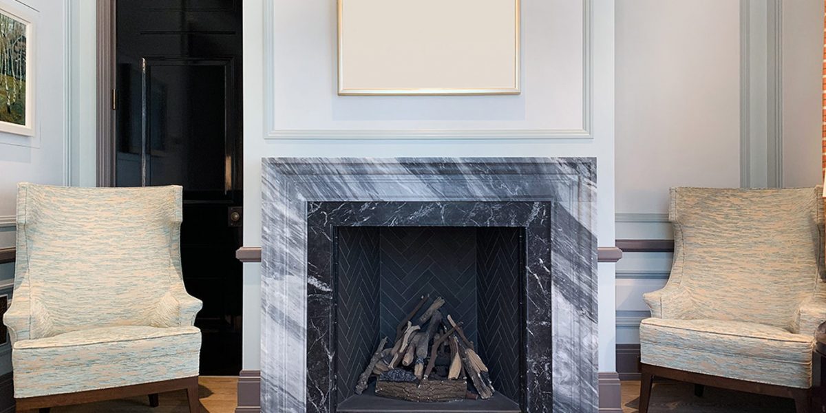 Marble Fire Place In Reception 1366x683