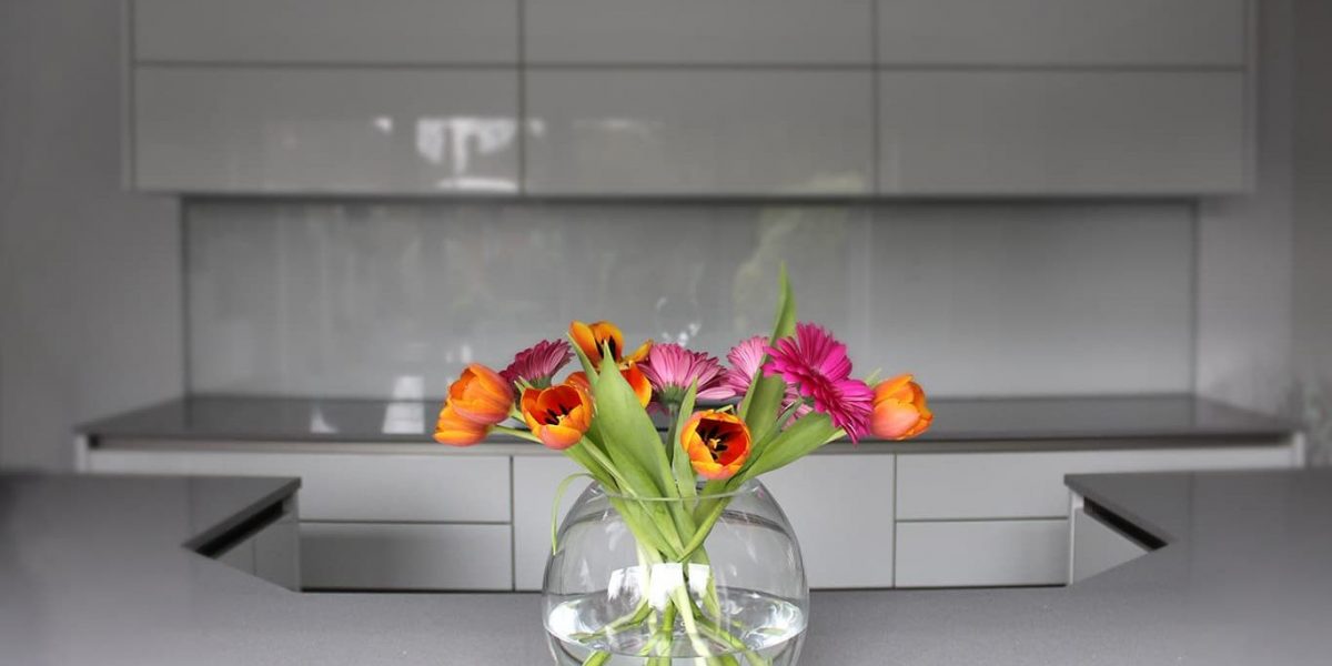 Silestone Grey Quartz Kitchen Worktop Supplied And Fitted By Marble And Granite Ltd Image Courtesy Inline Designs Loughton 1366x683