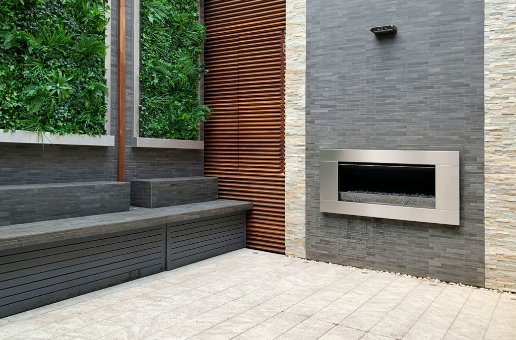 Andromeda White Sandblasted Granite Stoneflags - Private Residential