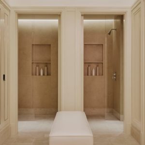 60 Curzon Street, Mayfield, London.  Spa changing rooms